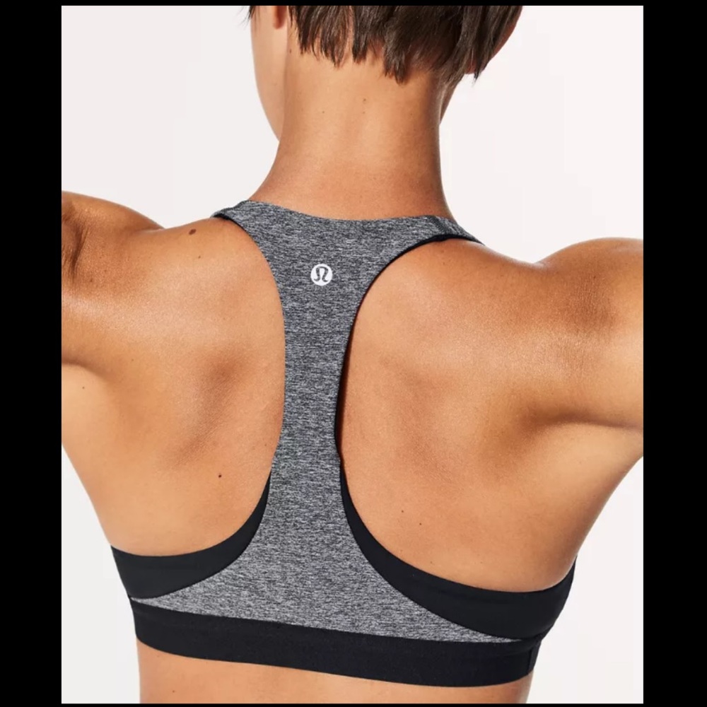 Lululemon Box It Out Bra Heathered Black, 6 - Picture 2 of 6